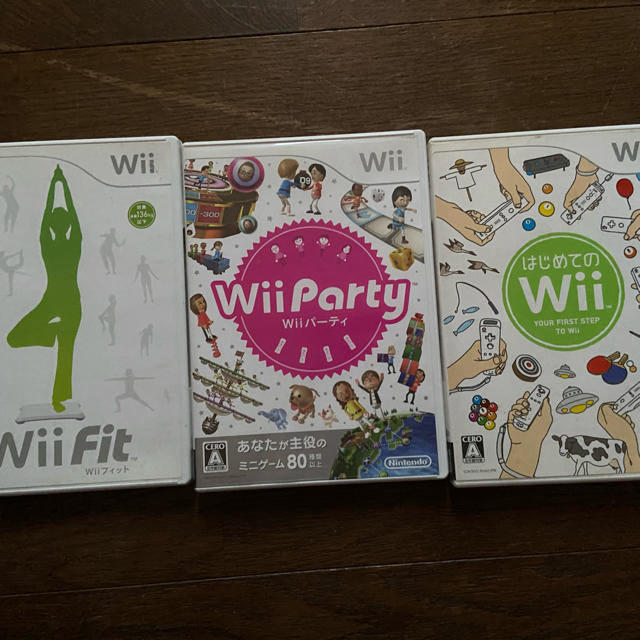 Wii(ウィー)のWiifit WiiParty はじめてのWii エンタメ/ホビーのゲームソフト/ゲーム機本体(家庭用ゲームソフト)の商品写真