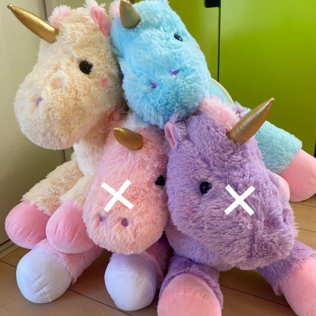 最終値下げ‼︎ゆめいろ フレンドユニコーン BIGぬいぐるみ 2色セット 新品 | フリマアプリ ラクマ