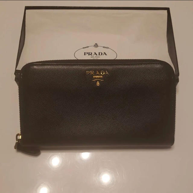 プラダ ブラック レザー バッグ 確実正規品  PRADA