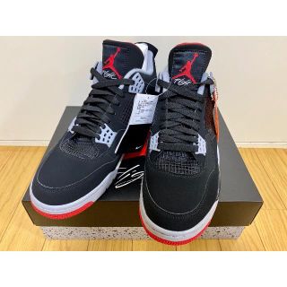 ナイキ(NIKE)のNIKE AIR JORDAN 4 BRED US10.5 28.5(スニーカー)