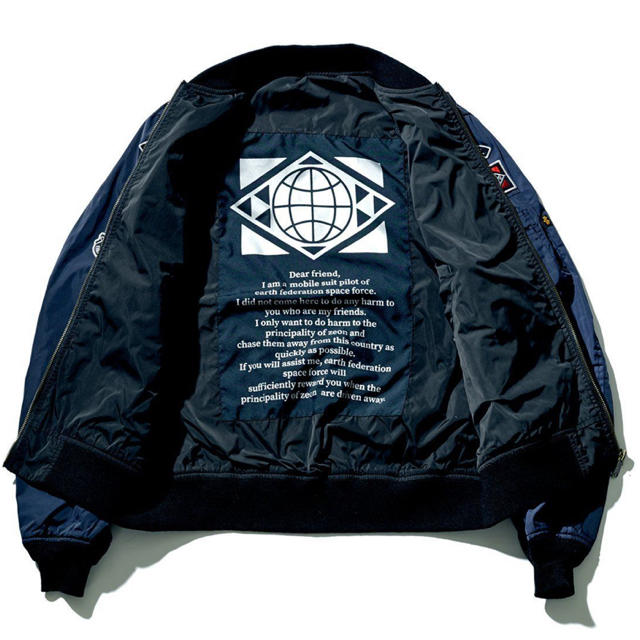 ALPHA INDUSTRIES(アルファインダストリーズ)のSTRICT-G×ALPHA LIGHT MA-1一年戦争史  地球連邦軍モデル メンズのジャケット/アウター(フライトジャケット)の商品写真