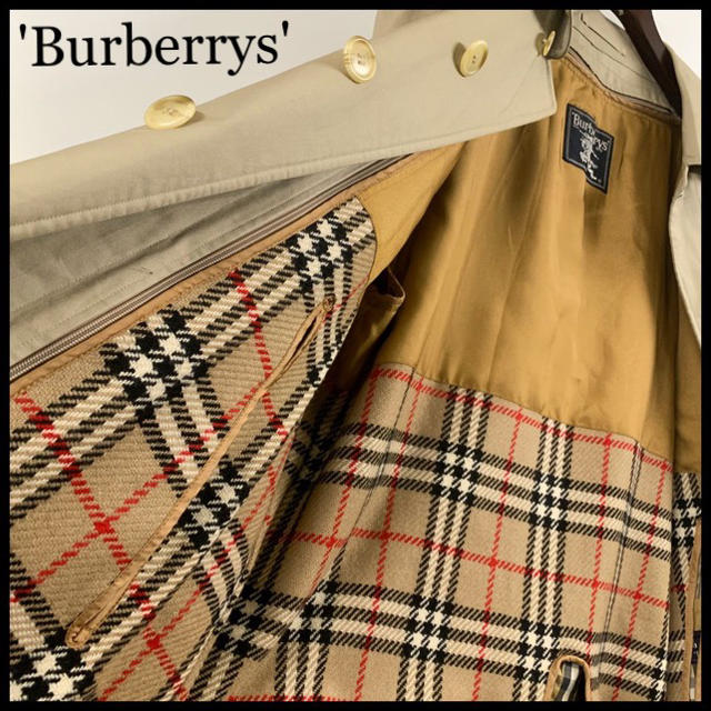 BURBERRY バーバリー ステンカラーコート ライナー付 ベージュ 美品