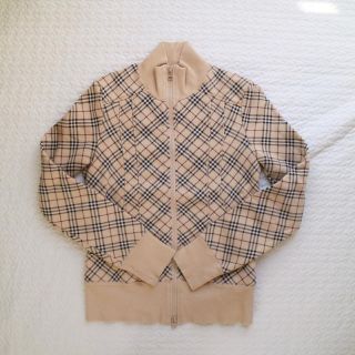 バーバリーブルーレーベル(BURBERRY BLUE LABEL)のバーバリーブルーレーベルのジップパーカー　スエット　トレーナー(パーカー)