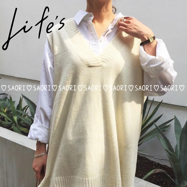 TODAYFUL(トゥデイフル)のTODAYFUL【美品】Loose Long Knit★ungrid レディースのトップス(ベスト/ジレ)の商品写真