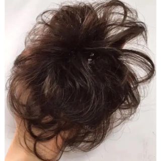 新品！頭頂部付け毛ヘア医療用にもブラウン★洗える男女兼用た(その他)