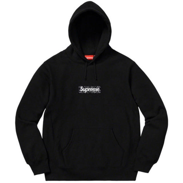 Mサイズ 新品 Supreme Bandana Box Logo Hooded