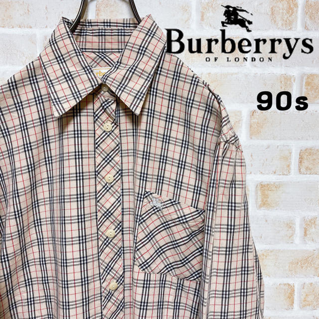 BURBERRY(バーバリー)の2枚セット バーバリーズ　90s　ノバチェックシャツ　前立て切り替えデザイン レディースのトップス(シャツ/ブラウス(長袖/七分))の商品写真
