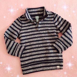 ベビーギャップ(babyGAP)の☆baby Gapベビーギャップ☆ボーダー柄ニットフリーストップス☆100サイズ(ニット)