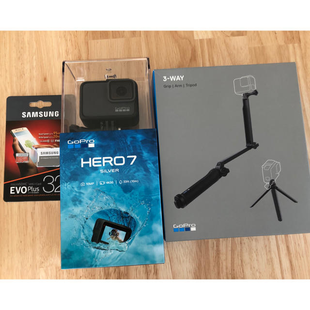 WoodmanLabs保証あり 送料無料 未使用 GoPro HERO7 SILVER 3点セット