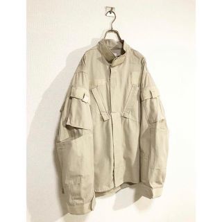 マルタンマルジェラ(Maison Martin Margiela)のvintage ヴィンテージ us.army 変形 ベージュ bduジャケット(ミリタリージャケット)