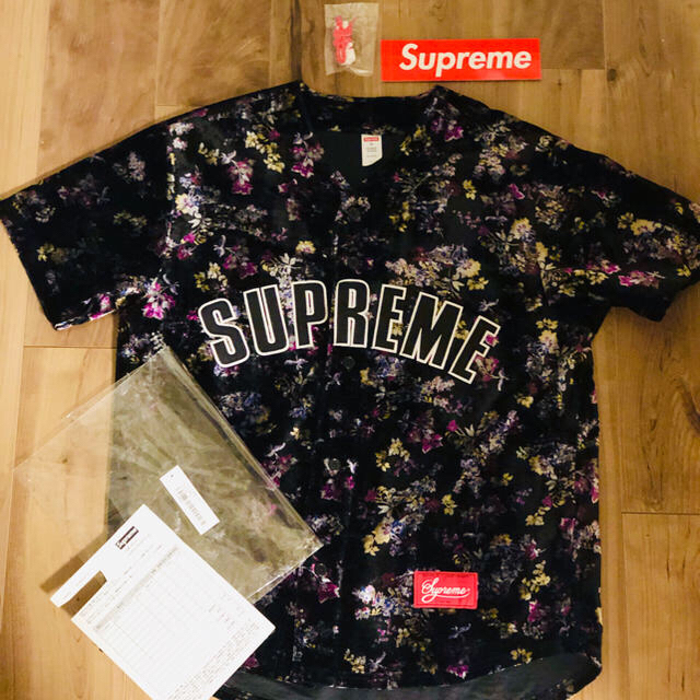 メンズSupreme Floral velour baseball  M