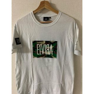 エルヴィア(ELVIA)のELVIRA エルビラ　Tシャツ　ホワイト　Mサイズ(Tシャツ/カットソー(半袖/袖なし))