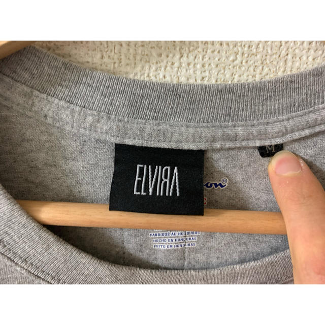 ELVIA(エルヴィア)のELVIRA champion エルビラ　Tシャツ　グレー　Mサイズ メンズのトップス(Tシャツ/カットソー(半袖/袖なし))の商品写真