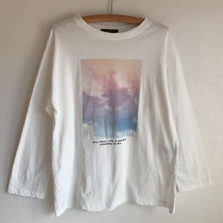 ダブルクローゼット(w closet)のw closet カラーフォトプリントロゴtee(Tシャツ(長袖/七分))