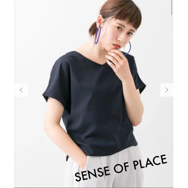 SENSE OF PLACE by URBAN RESEARCH(センスオブプレイスバイアーバンリサーチ)の【新品】Vネックブラウス / センスオブプレイス レディースのトップス(シャツ/ブラウス(半袖/袖なし))の商品写真