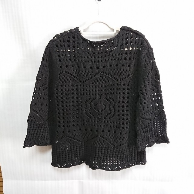 moussy(マウジー)のⅢマウジー crochet ニット トップス レディースのトップス(カットソー(長袖/七分))の商品写真