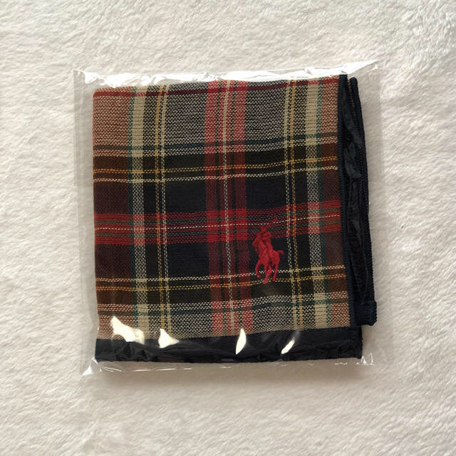 Ralph Lauren(ラルフローレン)の【専用】Ralph Lauren  ハンカチ　袋つき メンズのファッション小物(ハンカチ/ポケットチーフ)の商品写真