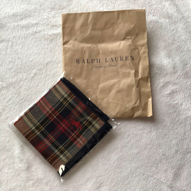 Ralph Lauren(ラルフローレン)の【専用】Ralph Lauren  ハンカチ　袋つき メンズのファッション小物(ハンカチ/ポケットチーフ)の商品写真