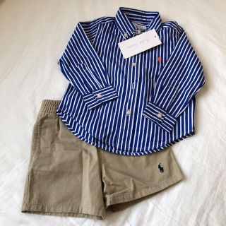 ラルフローレン(Ralph Lauren)の新品▷ラルフローレン＊シャツ 12m 男の子 パンツ フォーマル(シャツ/カットソー)