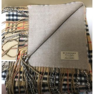 バーバリー(BURBERRY)の【新品】BURBERRY  チェックカシミアマフラー(マフラー/ショール)