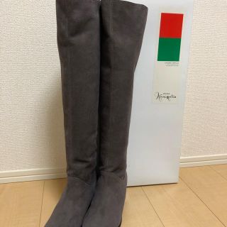 ギンザカネマツ(GINZA Kanematsu)の銀座かねまつ　Kanematsu ニーハイロングスエードブーツ　24センチ(ブーツ)