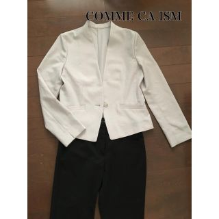 コムサイズム(COMME CA ISM)のコムサ イズム　ノーカラージャケット　グレー　ジャケット　L(ノーカラージャケット)