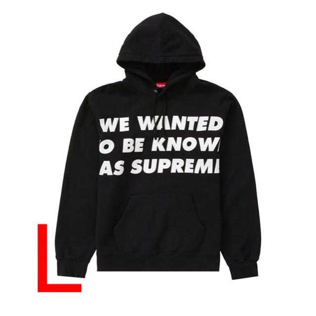 パーカーシュプリーム supreme スウェット パーカー L 2020SS ブラック