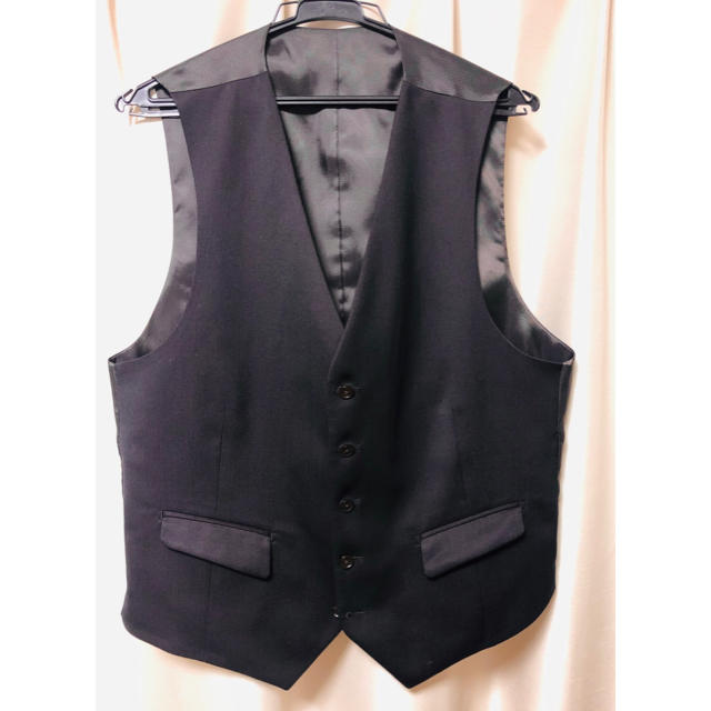 ジレ ベスト スーツ用 細身  通年素材　購入価格9900円