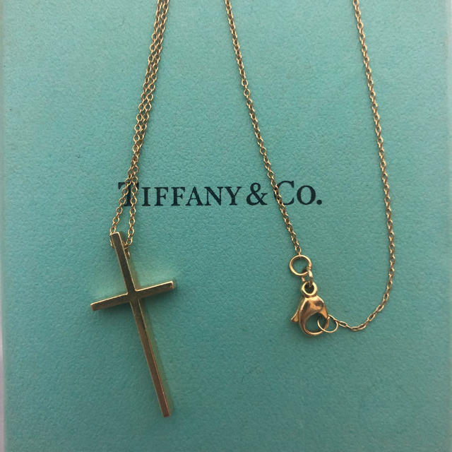 Tiffany&Co. ティファニー クロスネックレス ペンダント YG