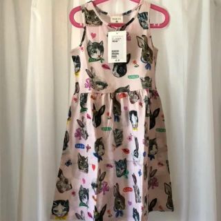 エイチアンドエム(H&M)の新品 ナタリーレテ H&M コラボ ワンピース ねこ あちゃちゅむ 140cm(ワンピース)