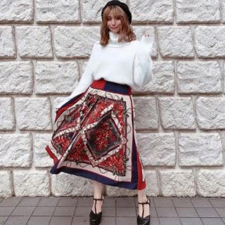専用!eimy istoire ドットチェーンスカーフタックスカート/M