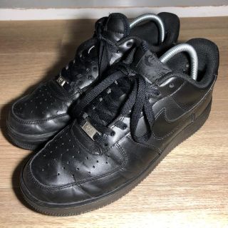 ナイキ(NIKE)の【27センチ】ナイキ　AF-1 エアフォース1 黒　ブラック(スニーカー)