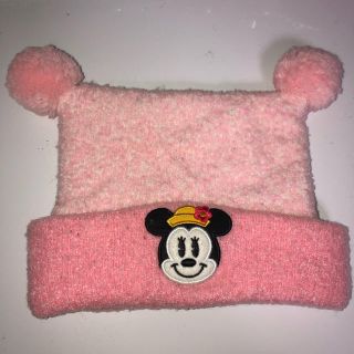 ディズニー(Disney)のDISNEY ミニー ニット帽 ファンキャップ 帽子 TDR TDL USED(帽子)