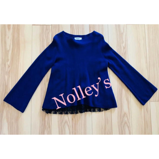 ノーリーズ(NOLLEY'S)のNolley’s ニット　ブルー　レース(ニット/セーター)