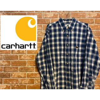 カーハート(carhartt)のCarhartt  カーハート　シャツ　皮パッチ　チェック柄　コットン100%(シャツ)