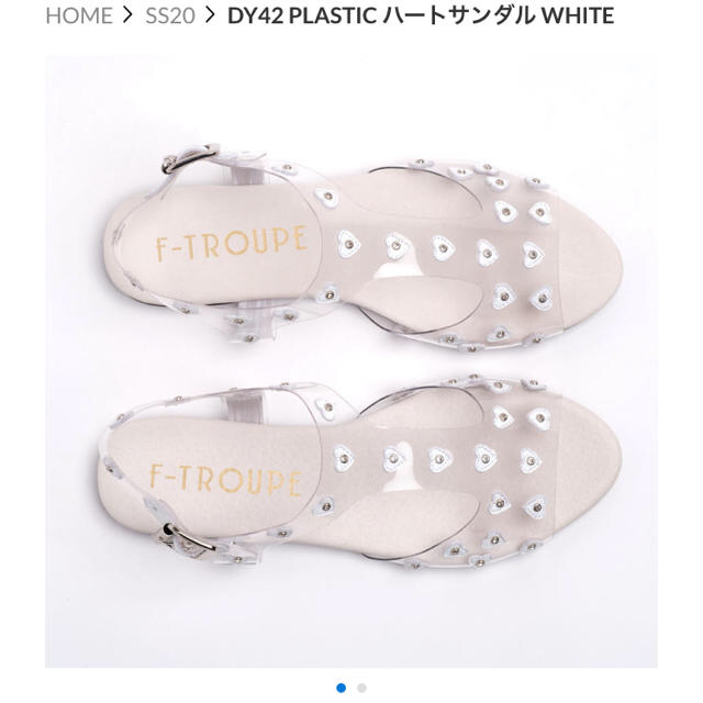 F-TROUPE(エフトゥループ)の4月10日まで＊新品＊f-troupeハートサンダル レディースの靴/シューズ(サンダル)の商品写真