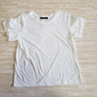 シマムラ(しまむら)のはらあるみ様専用　白Tシャツ 袖透け感 リボン しまむら(Tシャツ(半袖/袖なし))