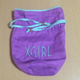 エックスガール(X-girl)のx-girl 巾着型 ポーチ(ポーチ)