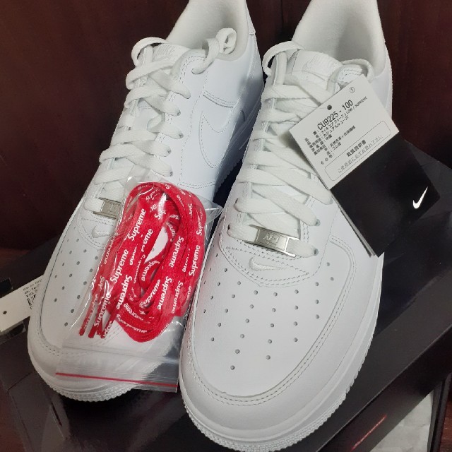 新品未使用NIKE AIR FORCE 1 LOW SUPREME WHITEエアフォース1