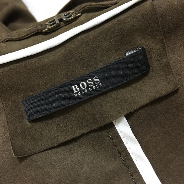 HUGO BOSS(ヒューゴボス)のヒューゴボス ゴートヌバックレザージャケット レディースのジャケット/アウター(テーラードジャケット)の商品写真