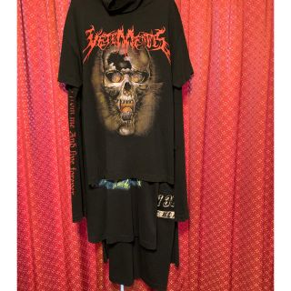 バレンシアガ(Balenciaga)の最安値！vetements  レイヤードスカルドレス(Tシャツ/カットソー(七分/長袖))