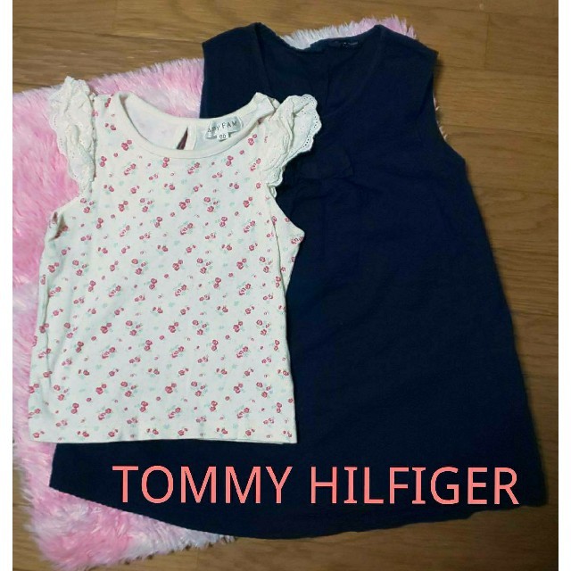 TOMMY HILFIGER(トミーヒルフィガー)のTOMMY HILFIGER ワンピース 子供 セット キッズ/ベビー/マタニティのキッズ服女の子用(90cm~)(ワンピース)の商品写真