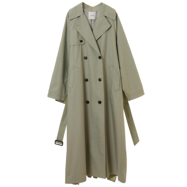 BACK FRILL SLEEVE TRENCH COAT | livro.funcionalink.com.br