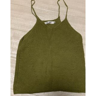 マウジー(moussy)のmoussy キャミソール　カーキ　夏服　トップス　レディース　マウジー(キャミソール)