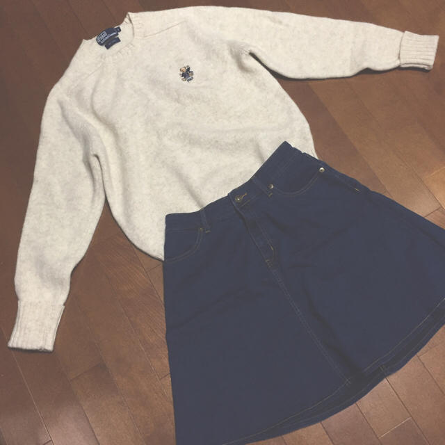 POLO RALPH LAUREN(ポロラルフローレン)のポロベア 白ニット レディースのトップス(ニット/セーター)の商品写真