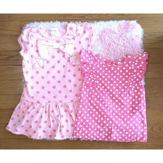 エニィファム(anyFAM)の子供服 any FAM ワンピース トップス ２枚 セット  90サイズ(ワンピース)