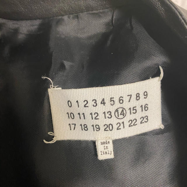 Margiela 八の字ライダース　5ジップレザージャケット