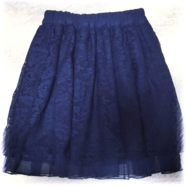 LOWRYS FARM(ローリーズファーム)のリバーシブル チュールスカート レディースのスカート(ひざ丈スカート)の商品写真