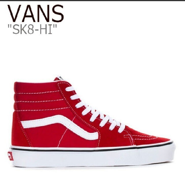 VANS(ヴァンズ)の【新品 未使用】VANS バンズ SK8-HI レッド レディースの靴/シューズ(スニーカー)の商品写真