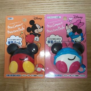 ディズニー(Disney)のミニコンパクト　モイスチャーバーム　2つセット(リップケア/リップクリーム)